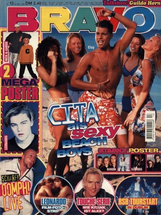 Bravo Magazin Deutschland 1998-13 Eloy De Jong Leonardo DiCaprio Guildo Horn Richie Sambora Caught In The Act