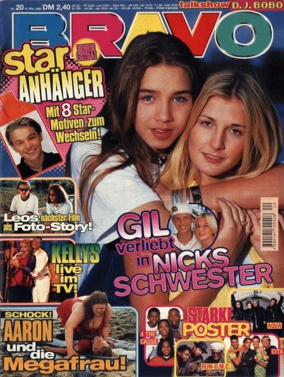 Bravo Magazin Deutschland 1998-20 Gil Ofarim Aaron Carter Kelly Family 4 The Cause Run-D.M.C.