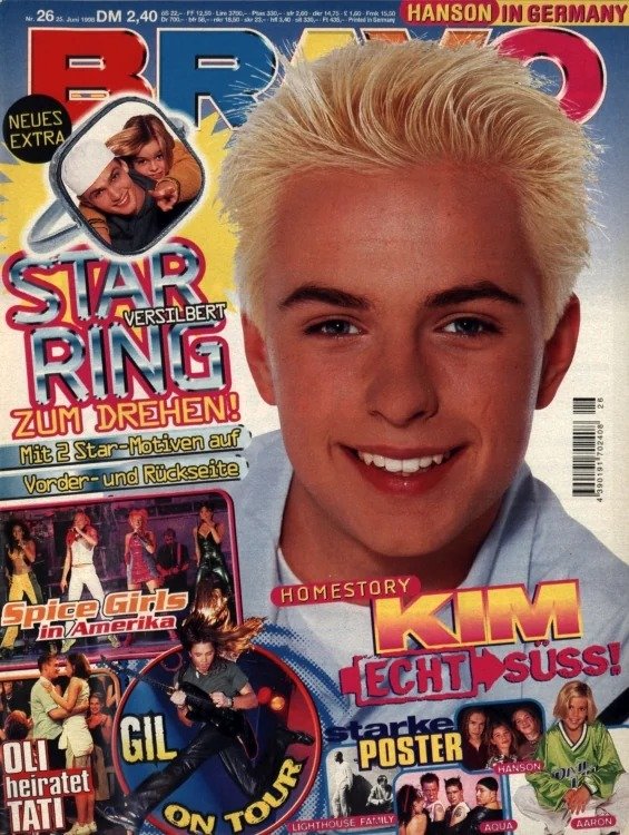 Bravo Rivista Germania 1998-26 – Gil Ofarim Spice Girls Hanson Aqua – Edizione originale