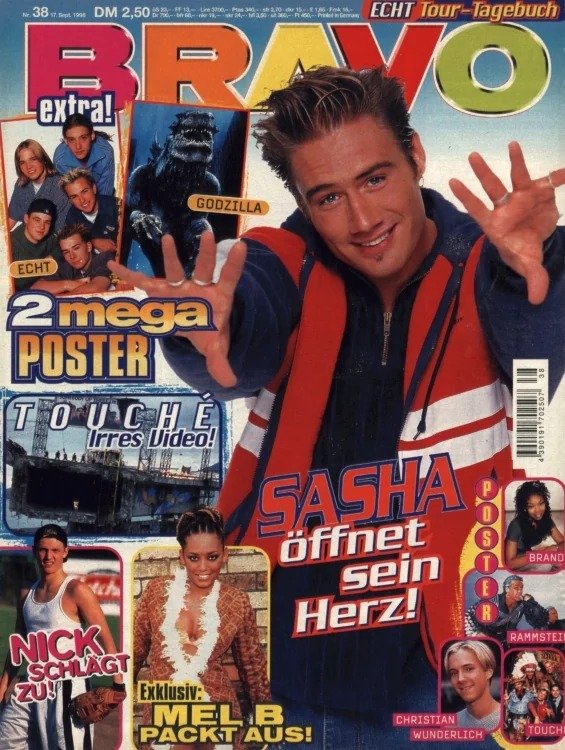Bravo Magazin Deutschland 1998-38 Sasha Mel B Christian Wunderlich Nick Echt