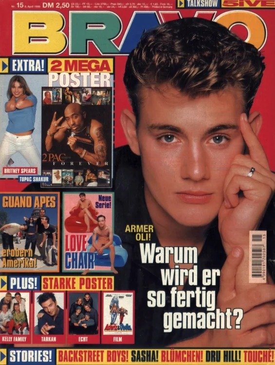 Bravo Magazin Deutschland 1999-15 Oli Petszokat Britney Spears Tupac Shakur Tarkan Sasha