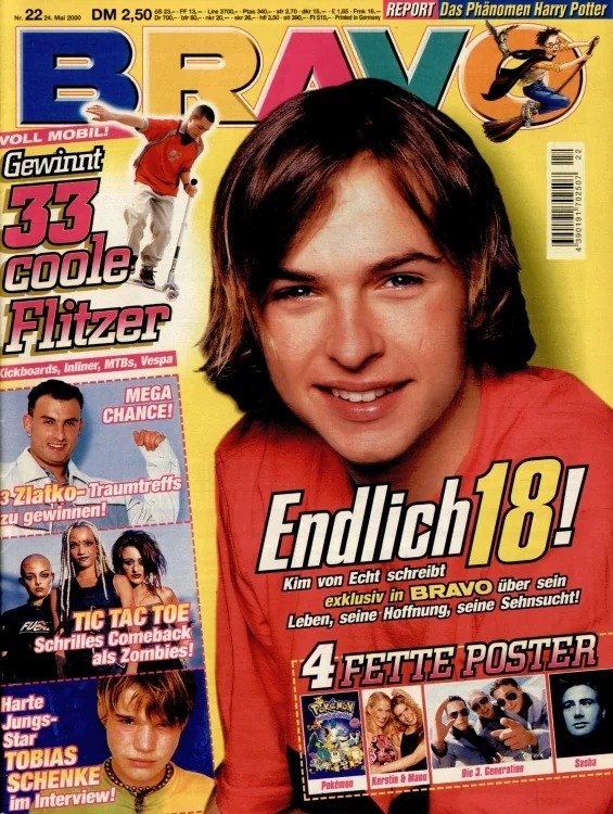 Bravo Lehti Saksa 2000-22 – Kim Frank Zlatko Trpkovski Tobias Schenke Sasha Tic Tac Toe – Alkuperäinen painos