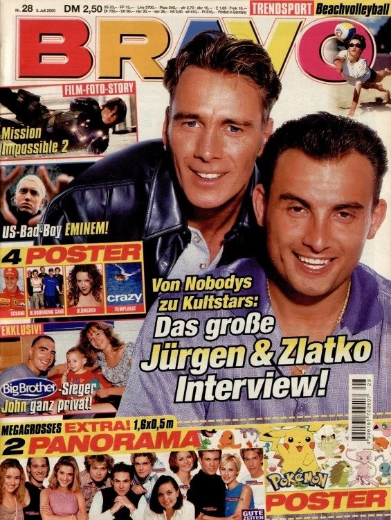 Bravo Magazine Germany 2000-28 Original Print Issue