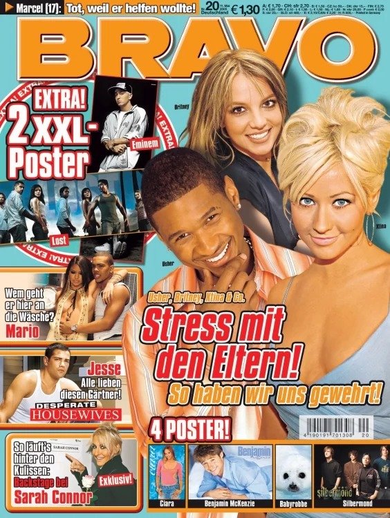 Bravo Revista Alemania 2005-20 – Britney Spears Christina Aguilera Mario Desperate Housewives Silbermond – Edición original