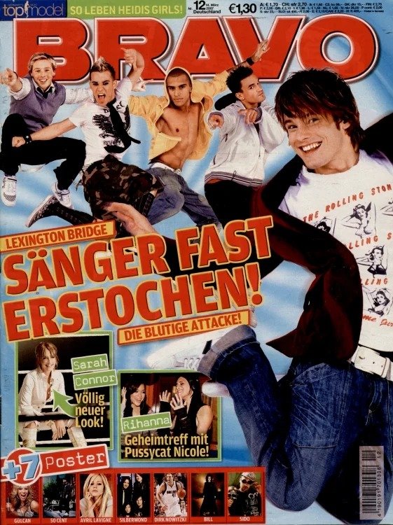 Bravo Magazin Deutschland 2007-12 Beyoncé Sarah Connor B-Tight Tokio Hotel Nevada Tan