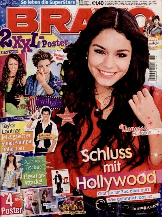Bravo Magasin Tyskland 2009-11 – Robert Pattinson Miley Cyrus Katy Perry Selena Gomez Vanessa Hudgens – Originaludgave