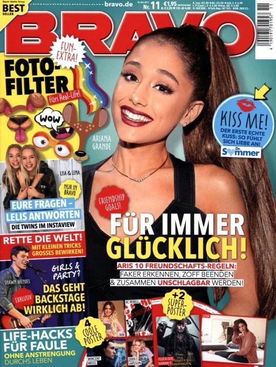 Bravo Magazin Deutschland 2017-11 K.J. Apa Lili Reinhart Wincent Weiss Dixie D'Amelio Jason Derulo