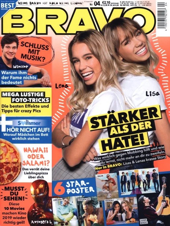 Bravo Revista Alemania 2019-04 – Lena Lisa – Edición original