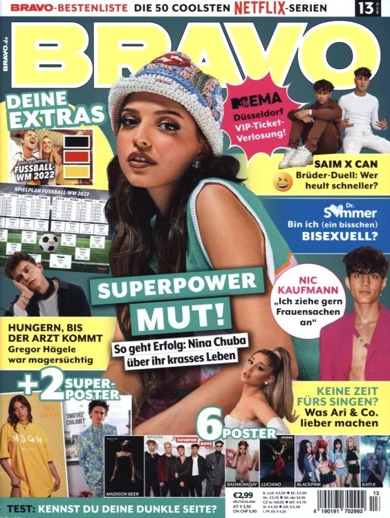Bravo Magazine Germany 2022-13 Original Print Issue