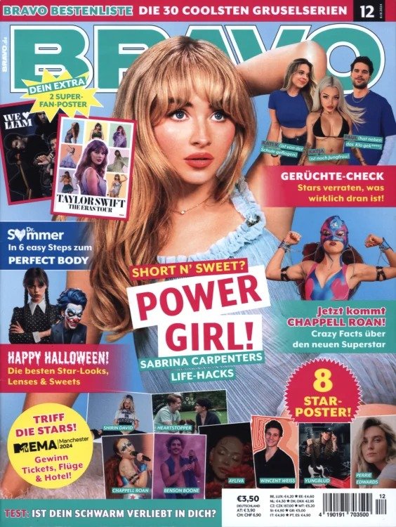 Bravo Magazin Deutschland 2024-12 Sabrina Carpenter