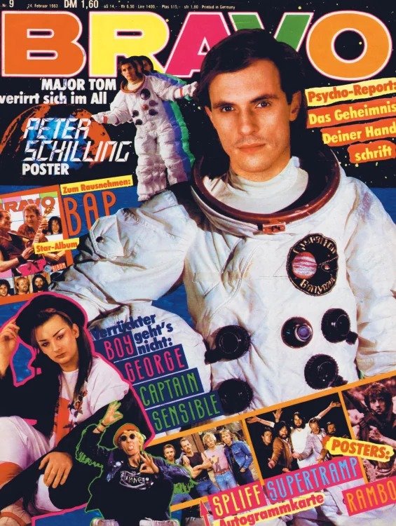 Bravo Magasin Tyskland 1983-09 – Peter Schilling Boy George Captain Sensible BAP Spliff – Originaludgave