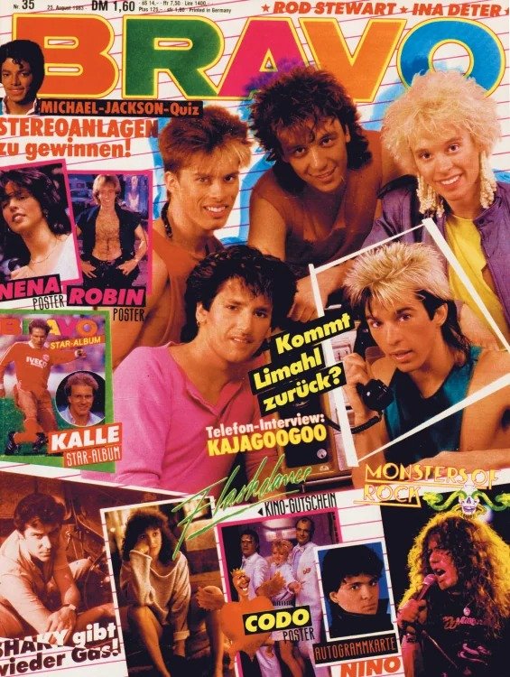 Bravo Magazin Deutschland 1983-35 Kajagoogoo Limahl Nena Robin Gibb Nino De Angelo