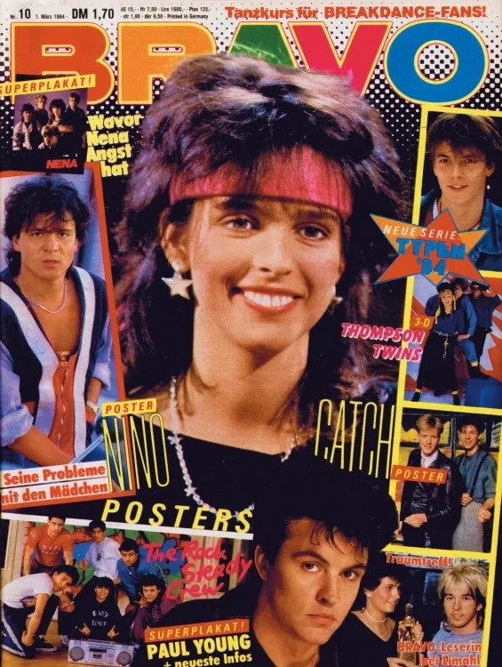 Bravo Magazine Allemagne 1984-10 – Nik Kershaw Paul Young Thompson Twins – Édition originale