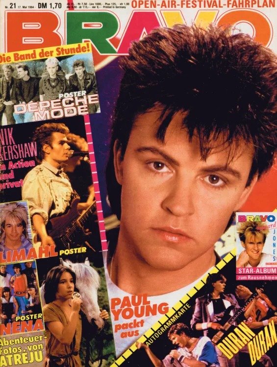 Bravo Magazine Allemagne 1984-21 – Paul Young Nik Kershaw Limahl Nena Depeche Mode – Édition originale