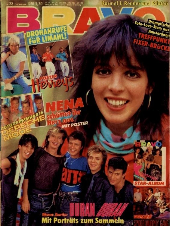 Bravo Magazin Deutschland 1984-23 Nena Duran Duran Herreys Limahl Depeche Mode