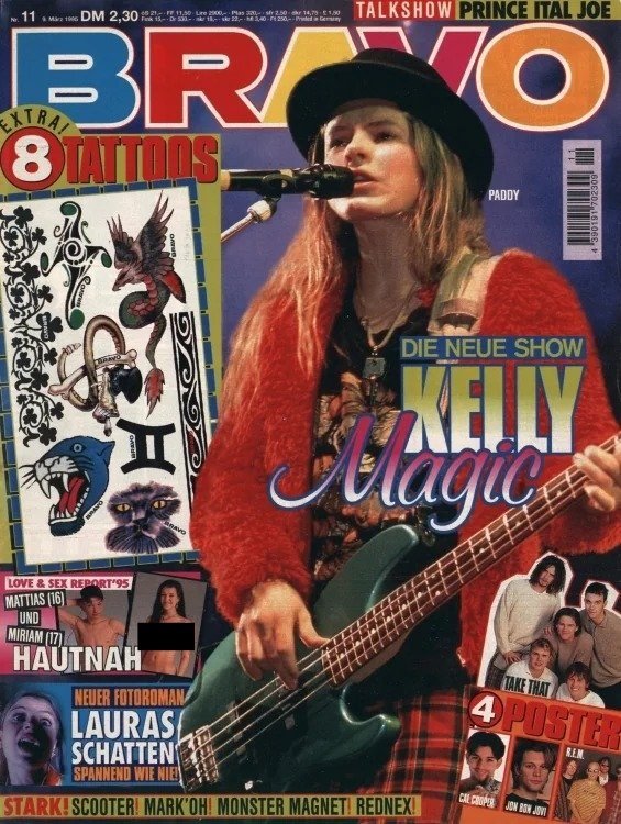 Bravo Magasin Tyskland 1995-11 – Paddy Kelly Mattias Miriam Prince Ital Joe The Kelly Family – Originaludgave