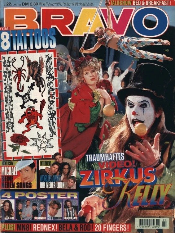 Bravo Magazin Deutschland 1995-22 Kelly Family Michael Jackson Jon Bon Jovi Worlds Apart MN8