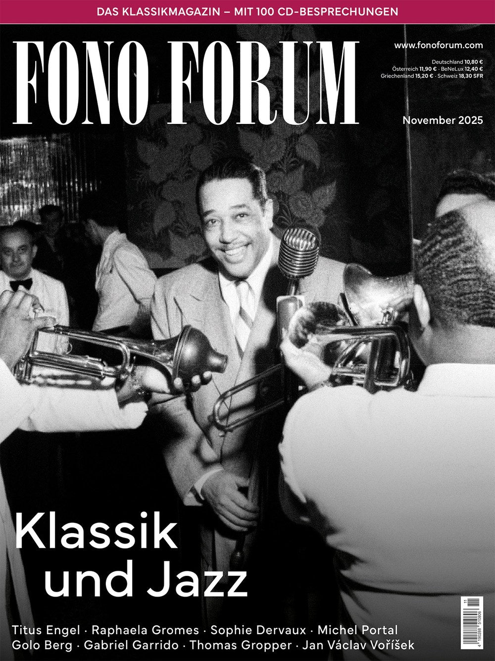 Fono Forum Magazin Deutschland 2025-11 Duke Ellington Titus Engel Raphaela Gromes Sophie Dervaux Michel Portal