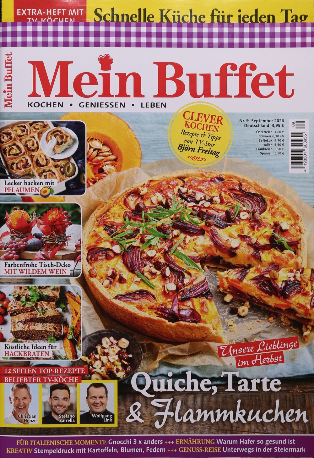 Mein Buffet 2026-09 Björn Freitag Christian Henze Stefano Zarrella Wolfgang Link Originaludgave