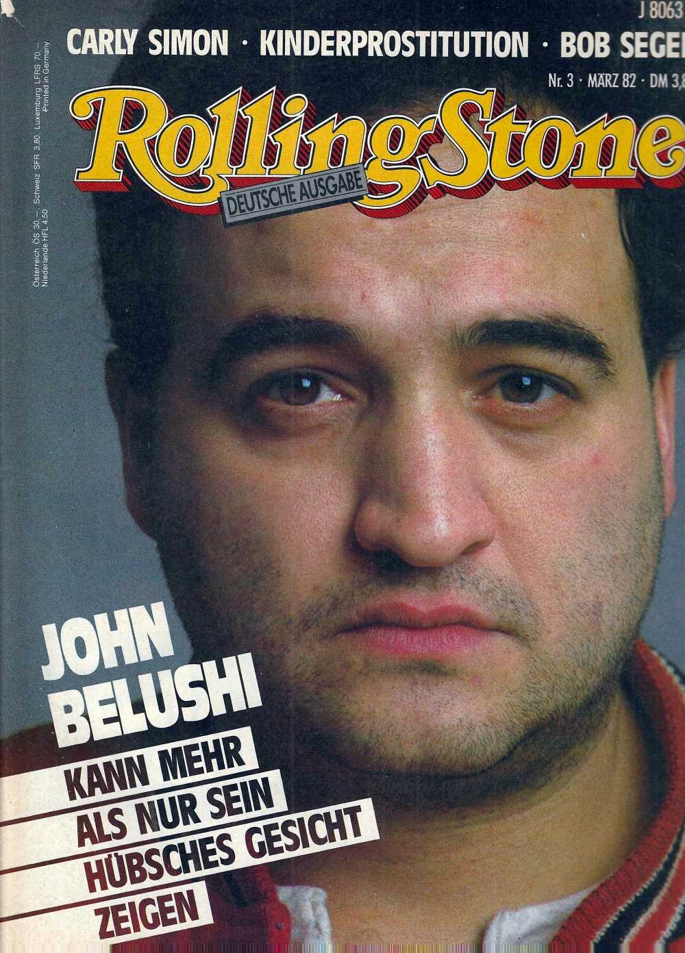 Rolling Stone Magazine Allemagne 1982-03 John Belushi Carly Simon Bob Seger Édition originale