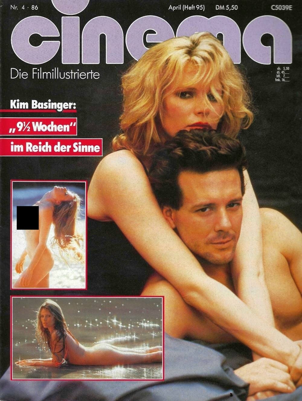Cinema Revista Alemanha 1986-04 Kim Basinger Mickey Rourke Edição original