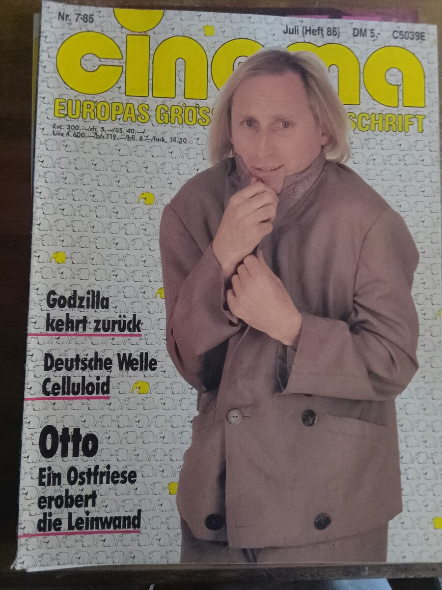 Cinema Revista Alemanha 1985-07 Otto Waalkes Edição original