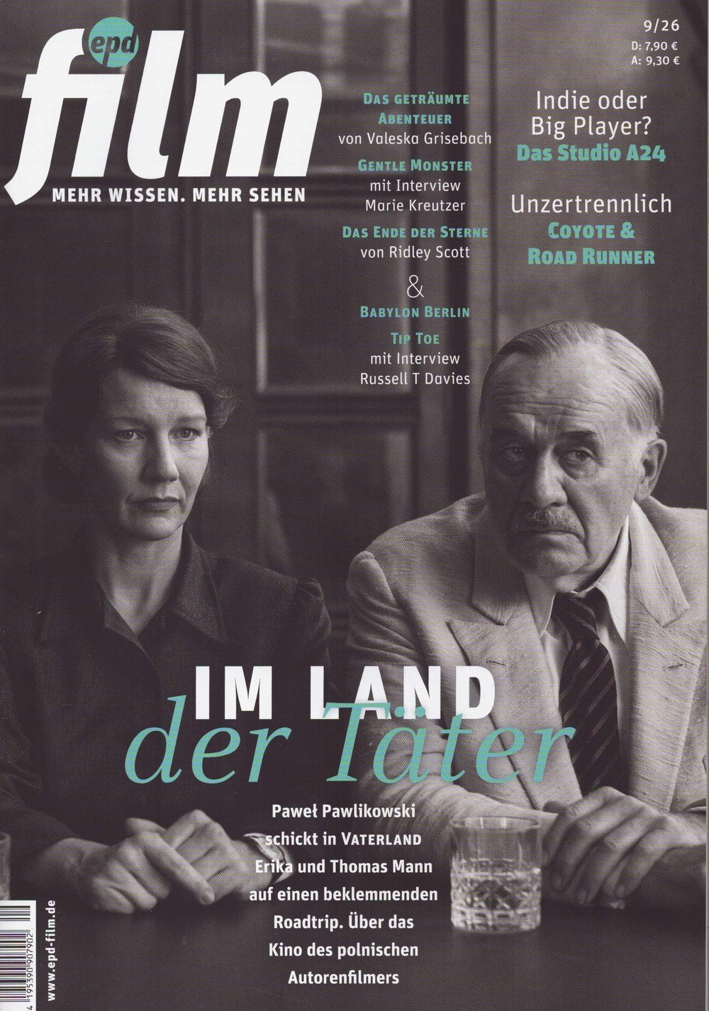 EPD Film Lehti Saksa 2026-09 Paweł Pawlikowski Valeska Grisebach Marie Kreutzer Ridley Scott Russell T Davies Alkuperäinen painos