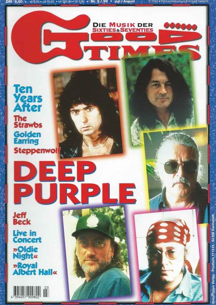 Good Times Magasin Tyskland 1999-03 – Deep Purple Jeff Beck Ten Years After The Strawbs Golden Earring – Originalutgåva