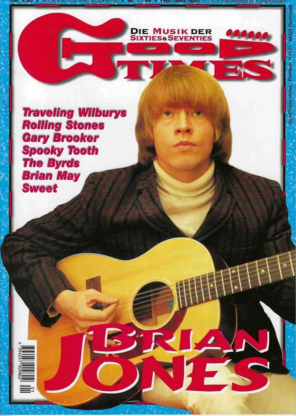 Good Times Magazin Deutschland 1999-01 Brian Jones Travelling Wilburys Rolling Stones Spooky Tooth The Byrds