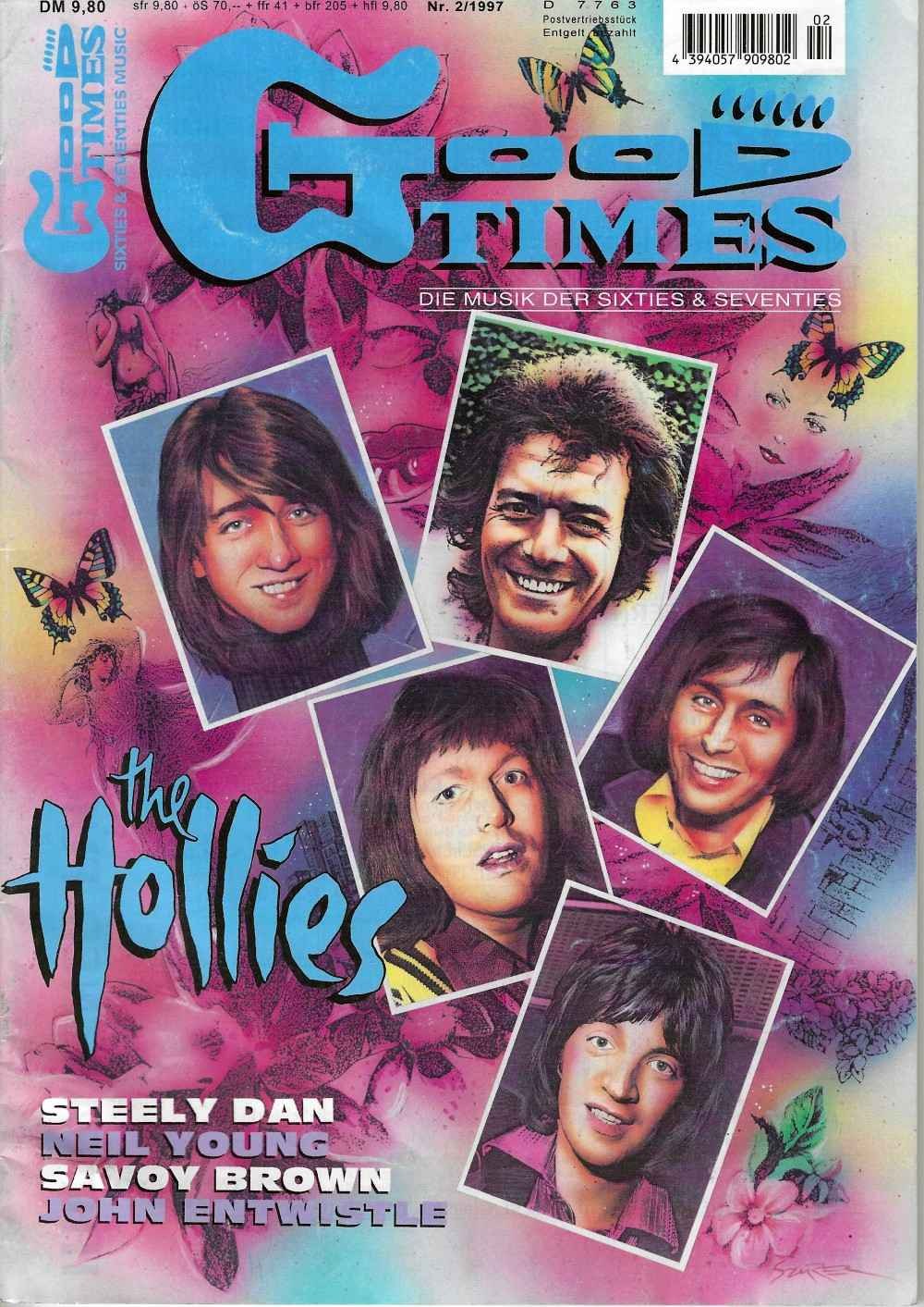 Good Times Lehti Saksa 1997-02 – The Hollies Steely Dan Neil Young Savoy Brown John Entwistle – Alkuperäinen painos