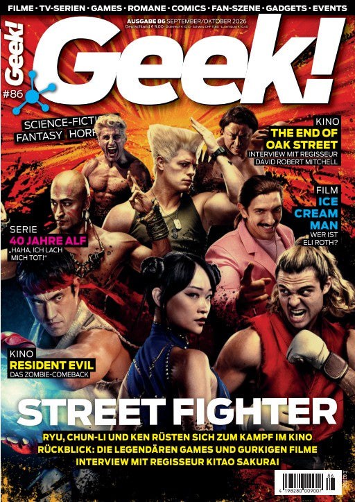 Geek Magasin Tyskland 2026-86 Street Fighter ALF Eli Roth David Robert Mitchell Kitao Sakurai Originalutgåva