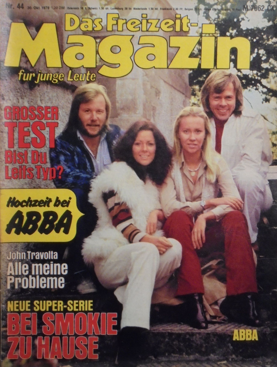 Freizeit Tijdschrift Royale Duitsland 1978-44 – Benny Andersson Anni-Frid Lyngstad Agnetha Fältskog Björn Ulvaeus John Travolta – Originele uitgave
