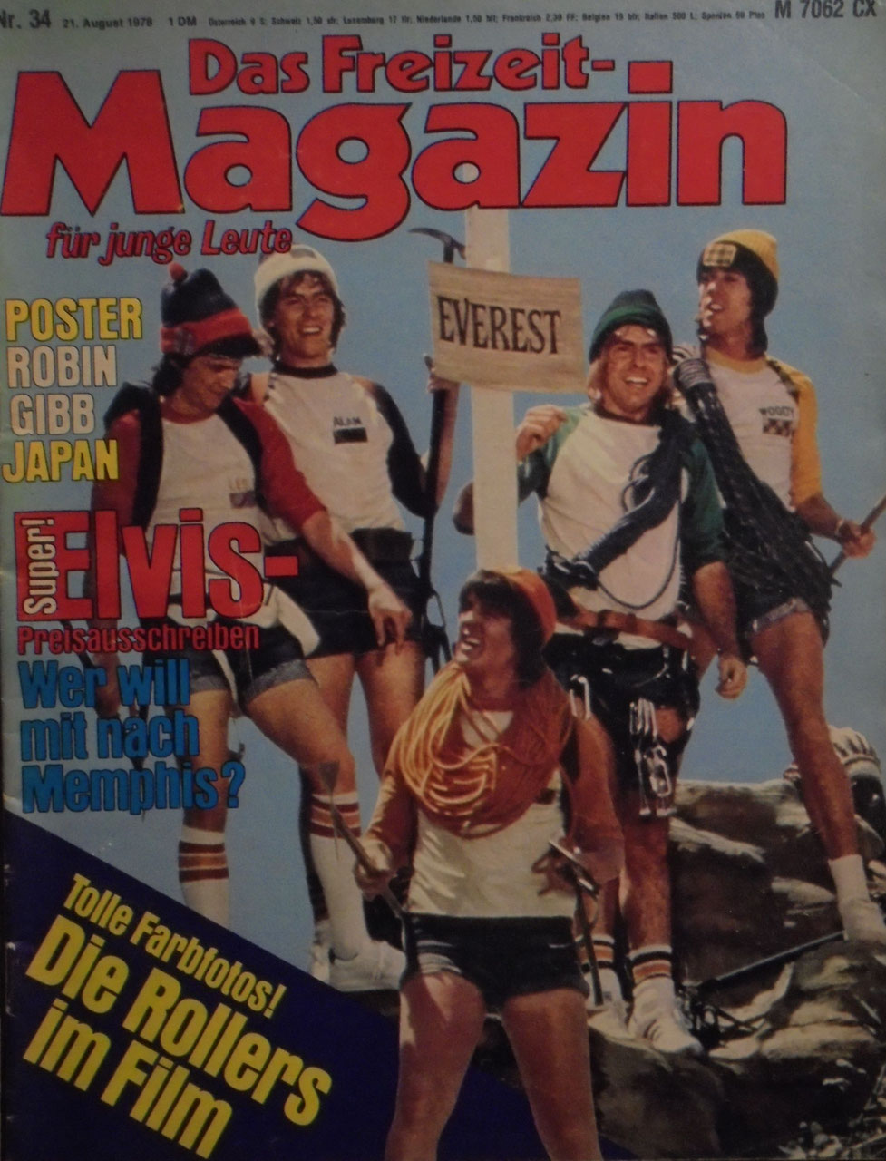 Freizeit Tijdschrift Royale Duitsland 1978-34 – Robin Gibb Elvis Presley Bay City Rollers – Originele uitgave