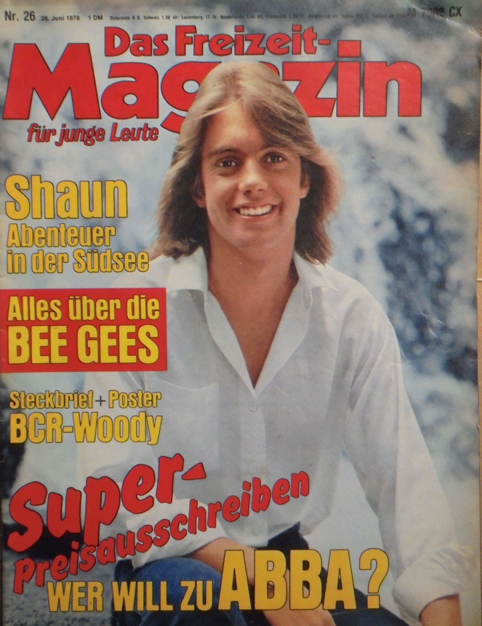 Freizeit Lehti Royale Saksa 1978-26 – Shaun Cassidy Bee Gees ABBA Bay City Rollers – Alkuperäinen painos