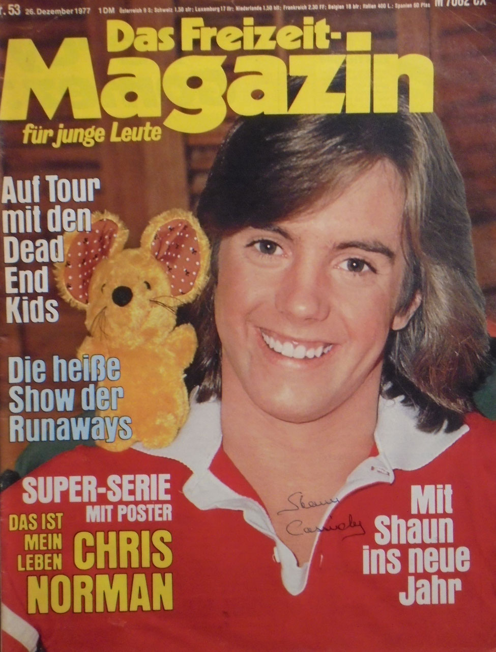 Freizeit Rivista Royale Germania 1977-53 – Shaun Cassidy Chris Norman Dead End Kids The Runaways – Edizione originale
