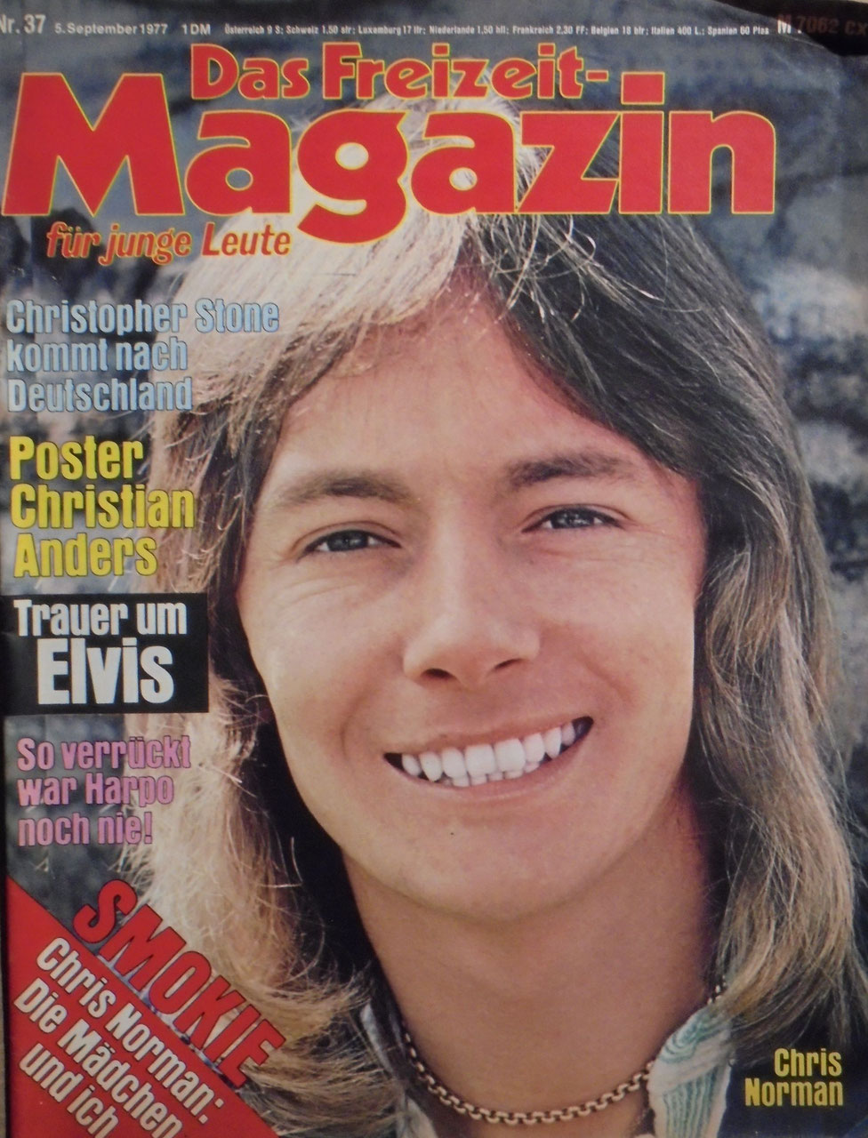 Freizeit Tijdschrift Royale Duitsland 1977-37 – Christopher Stone Christian Anders Chris Norman Chris Korman – Originele uitgave