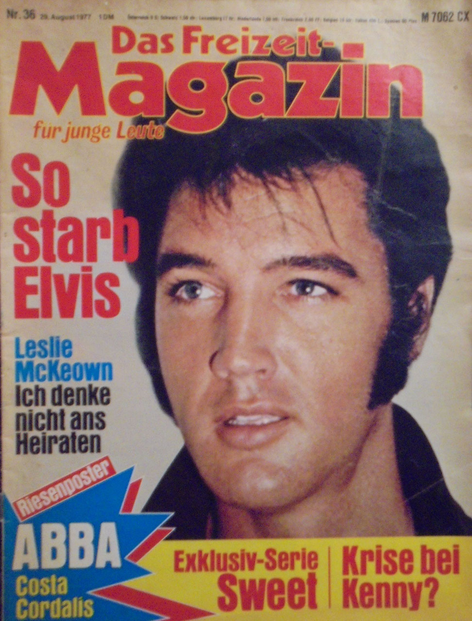 Freizeit Rivista Royale Germania 1977-36 – Elvis Leslie McKEown ABBA Sweet – Edizione originale