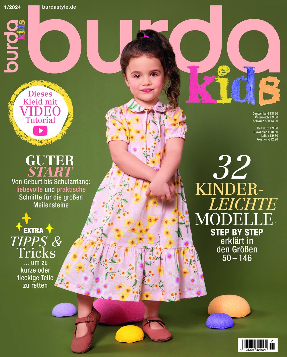 Burda Kids Magazin Deutschland 2024-01 Kindernähen Schnittmuster Kinder Nähen Für Kinder