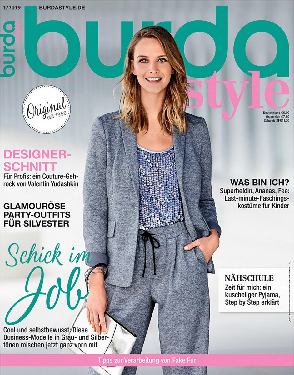 Burda Style Magazine Allemagne 2019-01 Valentin Yudashkin Édition originale