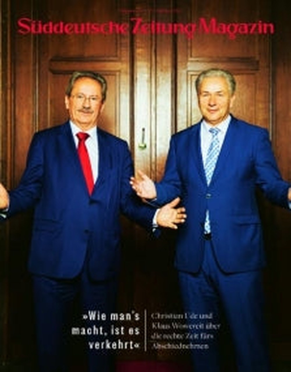 Süddeutsche Zeitung Magasin Tyskland 2014-42 Christian Ude Klaus Wowereit Originalutgåva