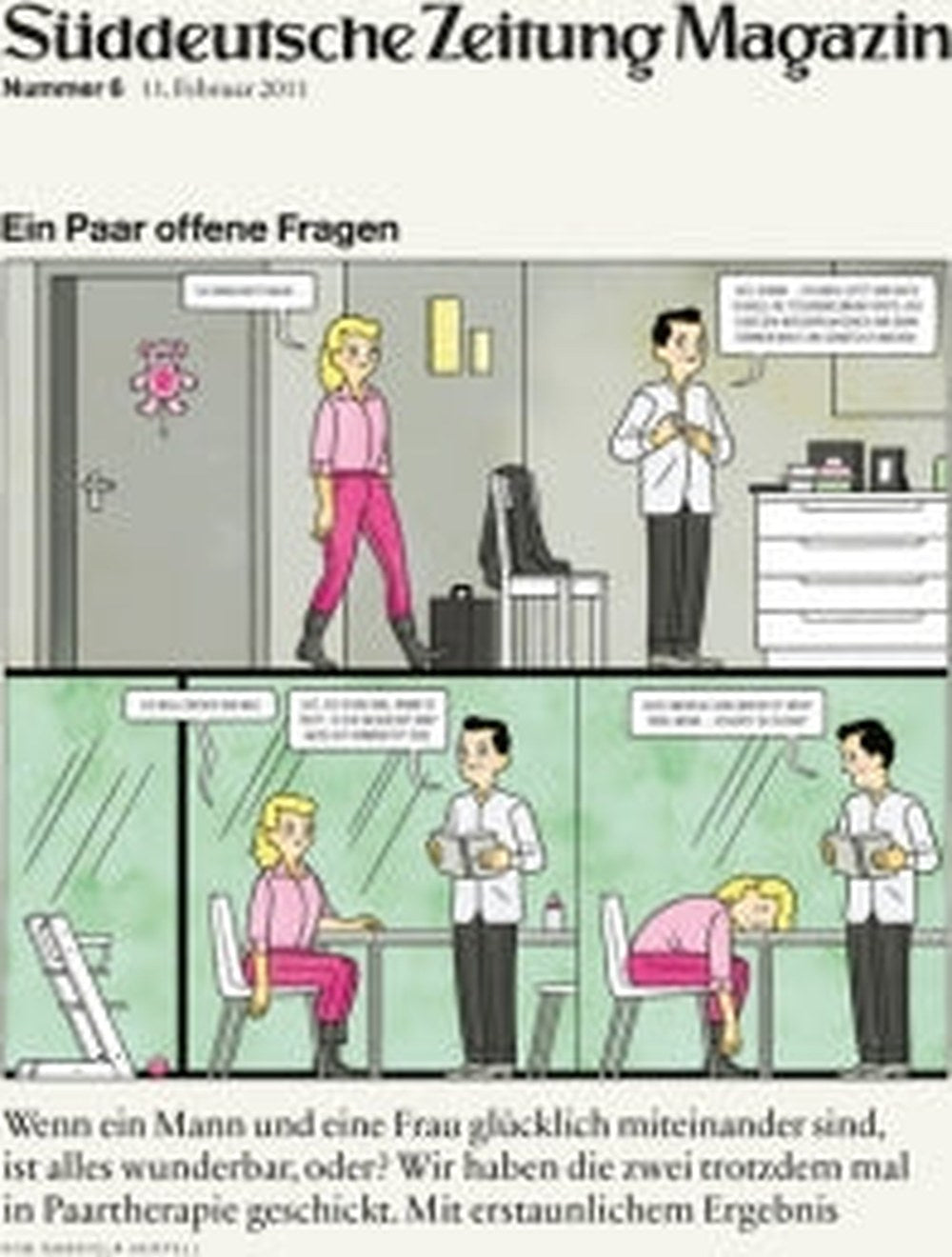 Süddeutsche Zeitung Magazin Deutschland 2011-06 Paartherapie Beziehung Glückliche Partnerschaft