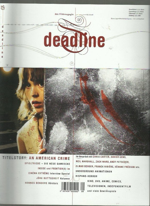 Deadline Revista Alemanha 2008-03 – Chris Carter Xavier Gens Neil Marshall Zack Ward Andy Fetscher – Edição original