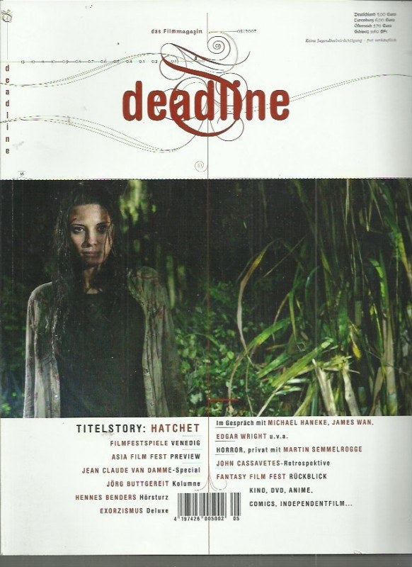 Deadline Magasin Tyskland 2007-05 – Michael Haneke James Wan Edgar Wright Martin Semmelrogge John Cassavetes – Originalutgåva