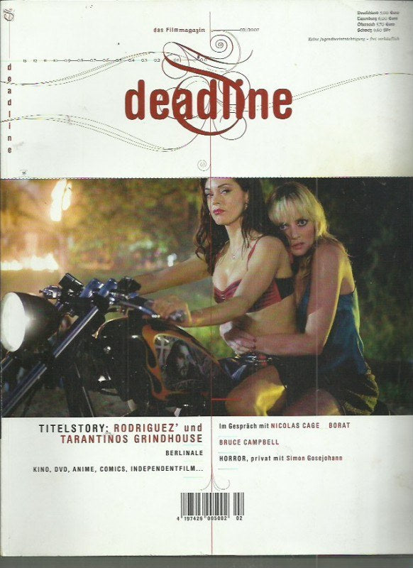 Deadline Revista Alemania 2007-02 – Rose McGowan Marley Shelton Nicolas Cage Bruce Campbell Simon Gosejohann – Edición original