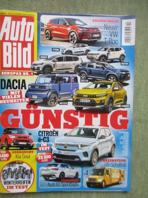 Auto Bild Revista Alemanha 2025-42 Edição original