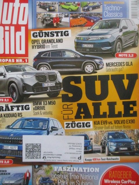 Auto Bild Revista Alemania 2025-18 Edición original