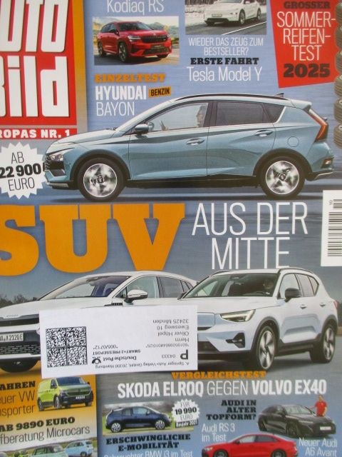Auto Bild Revista Alemania 2025-10 Edición original