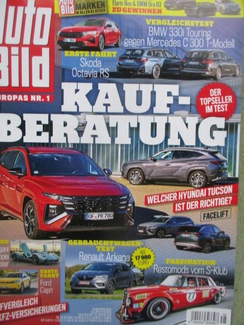 Auto Bild Rivista Germania 2024-45 Edizione originale