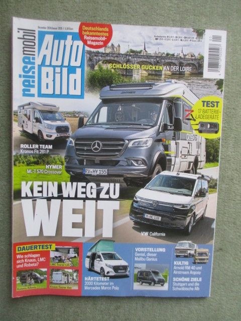 Auto Bild Magazin Deutschland 2024-12 Reisemobil Wohnmobil Hymer MLT 570 Crossover