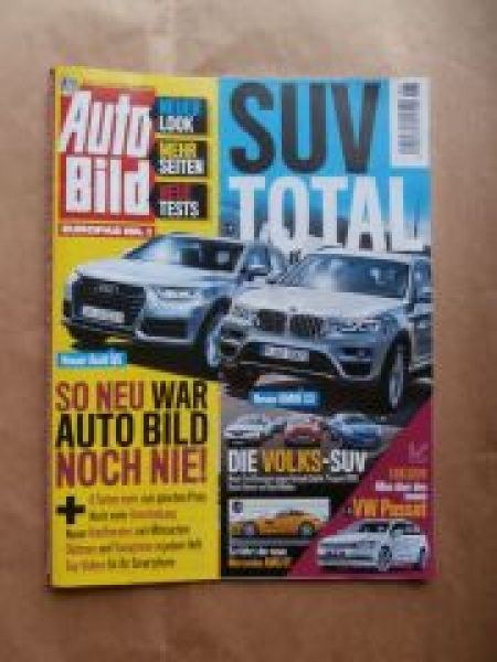 Auto Bild Lehti Saksa 2014-26 Alkuperäinen painos
